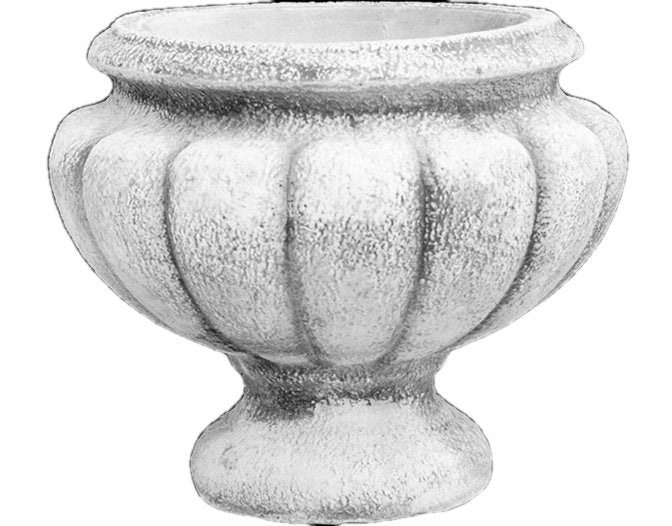 Roman chalice flower pot, made of concrete 18 x 31 x 26 cm