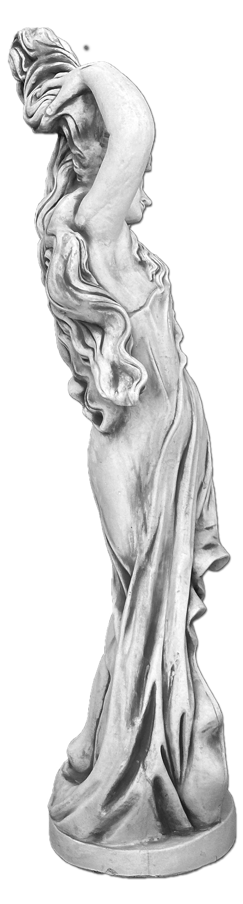 Grace in Motion: Dynamic Pose Woman Statue