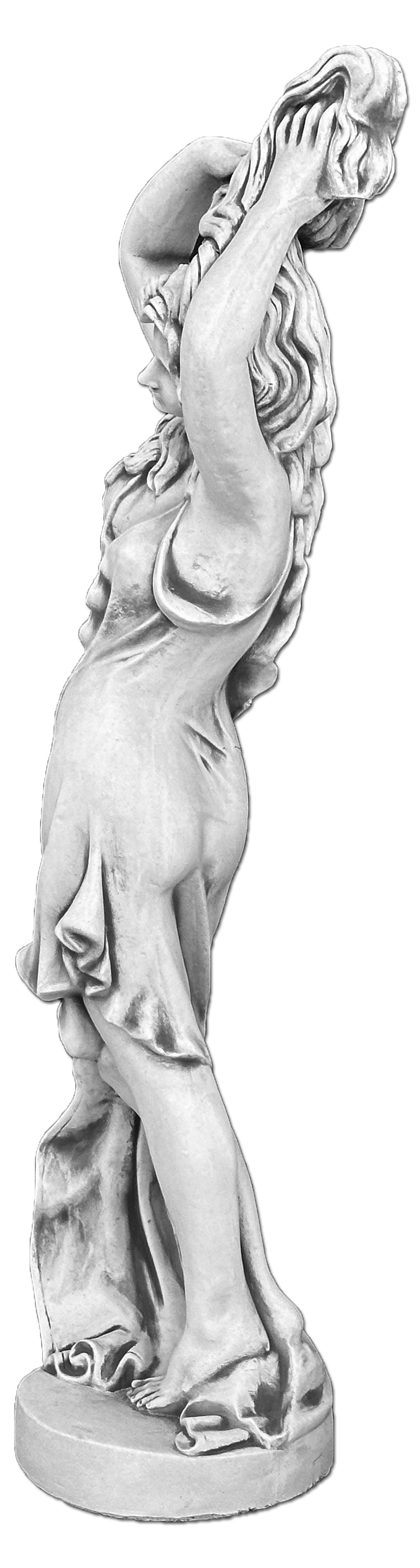 Grace in Motion: Dynamic Pose Woman Statue