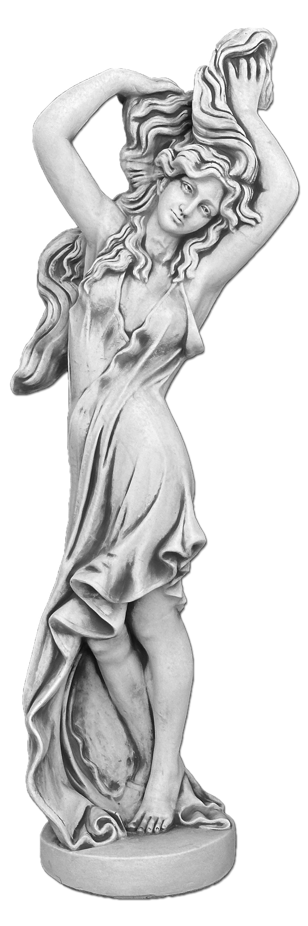 Grace in Motion: Dynamic Pose Woman Statue