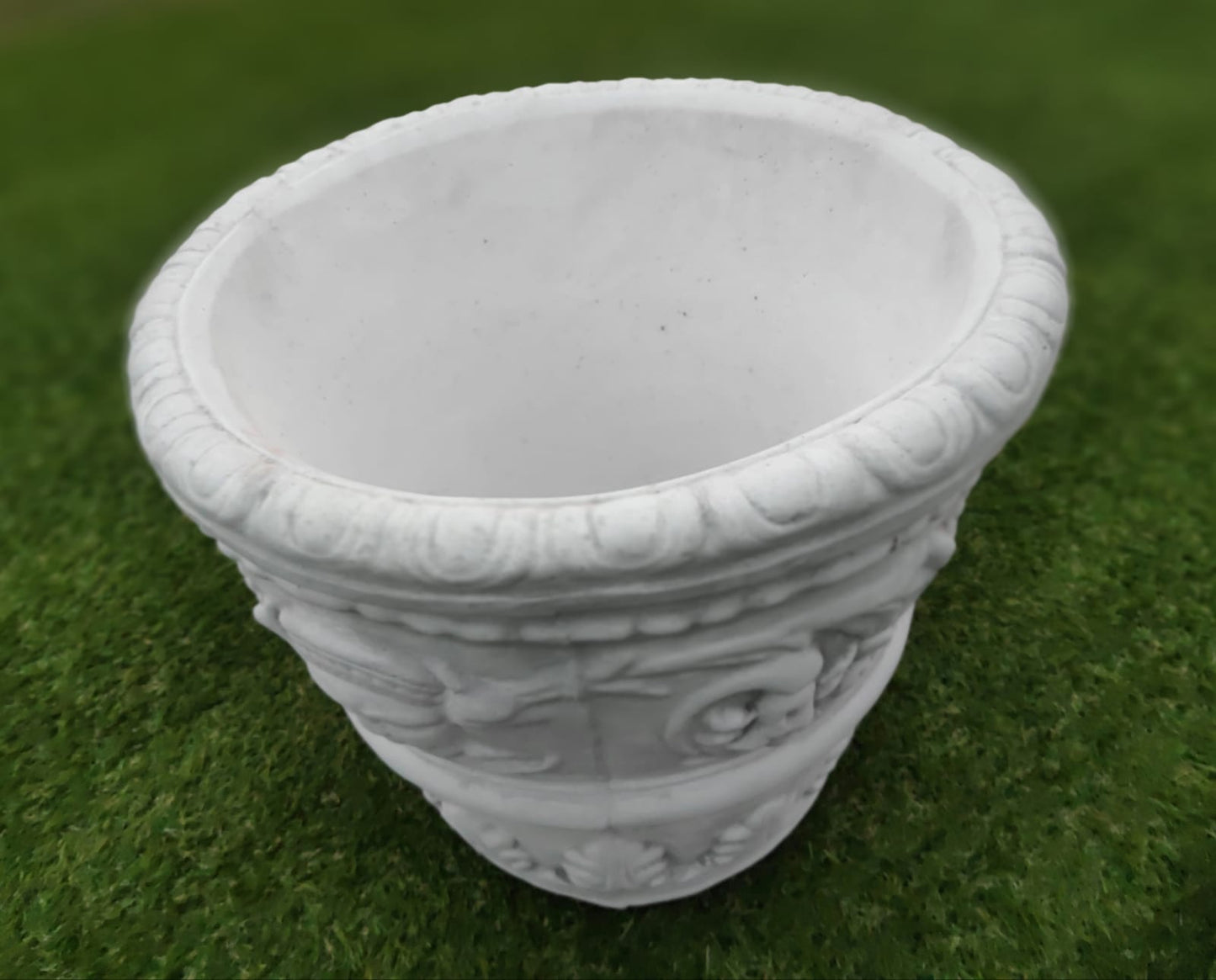 Flower pot decorated with Egyptian mosaic, outdoor/indoor