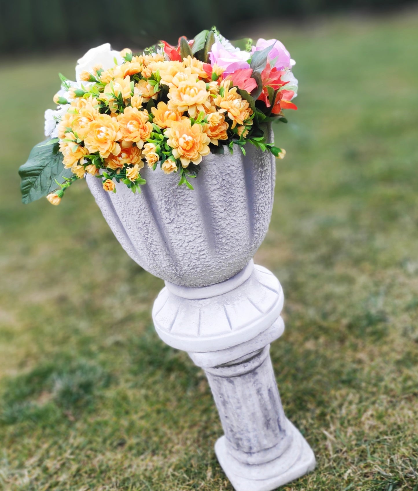 Exquisite Chalice-shaped Concrete Planter
