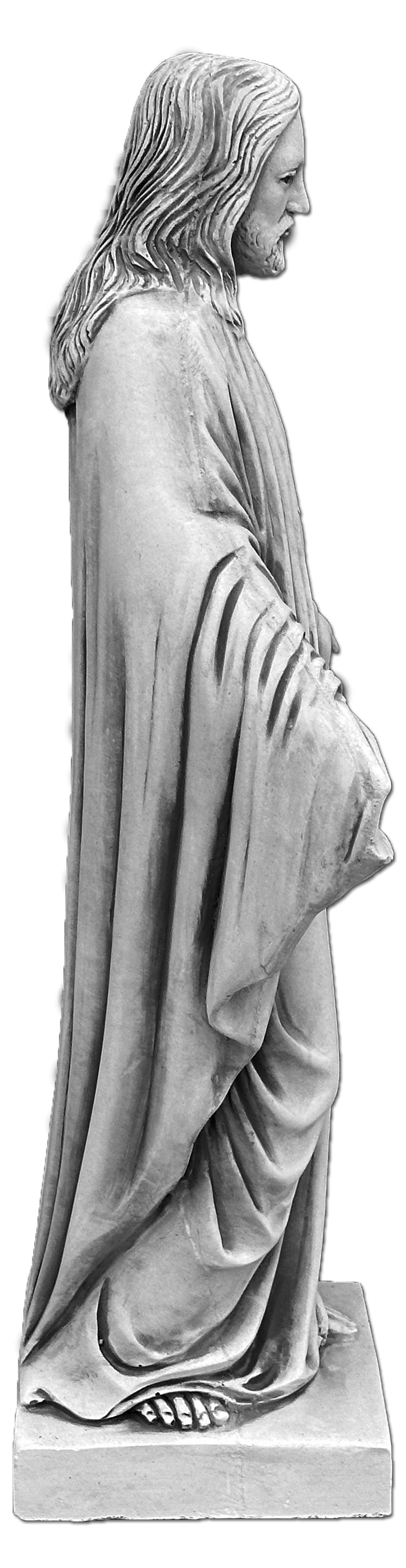 Statue of Jesus, made of concrete 80cm, suitable for outdoor or indoor use