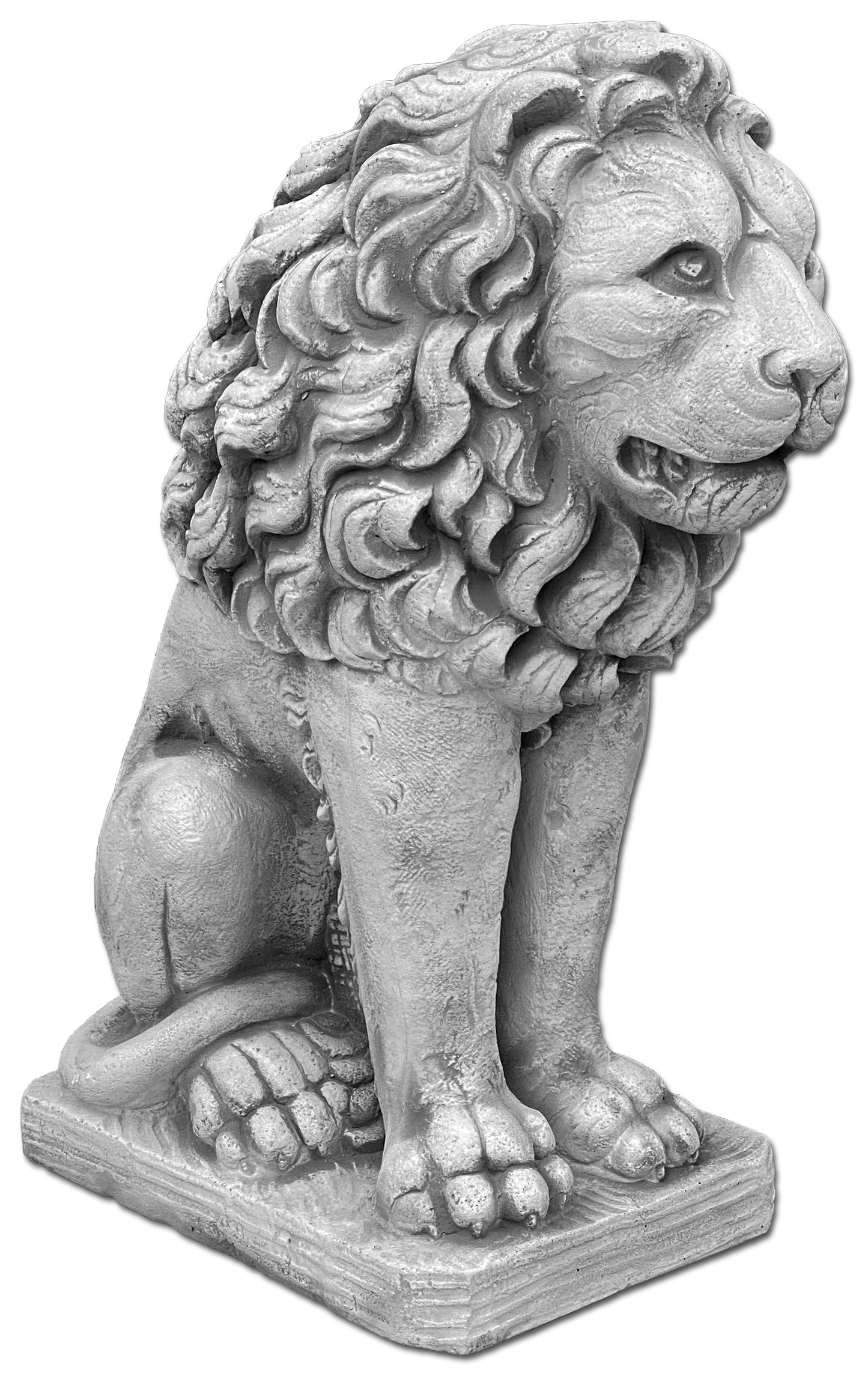 Majestic Sitting Lion Statue