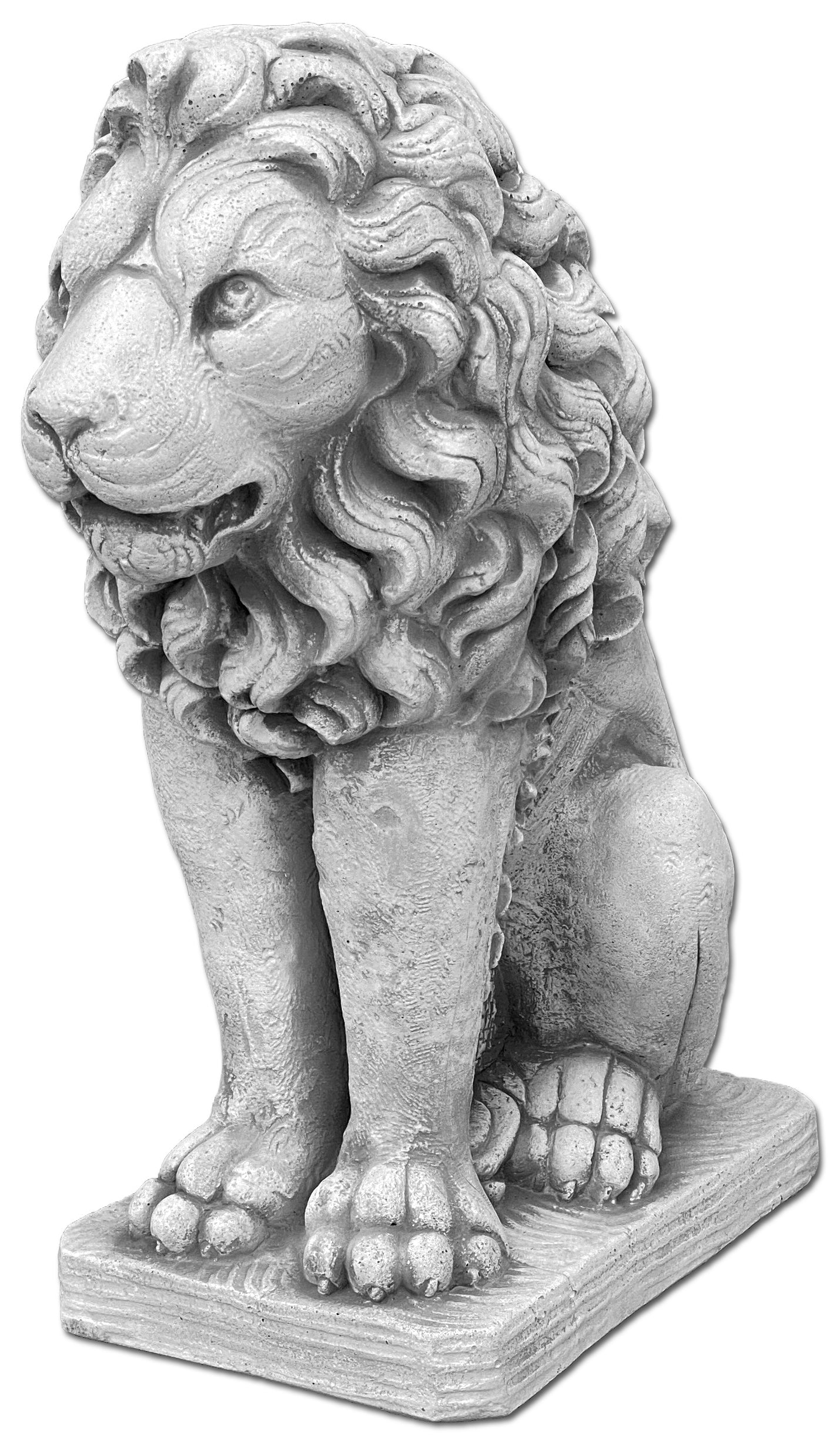 Majestic Sitting Lion Statue