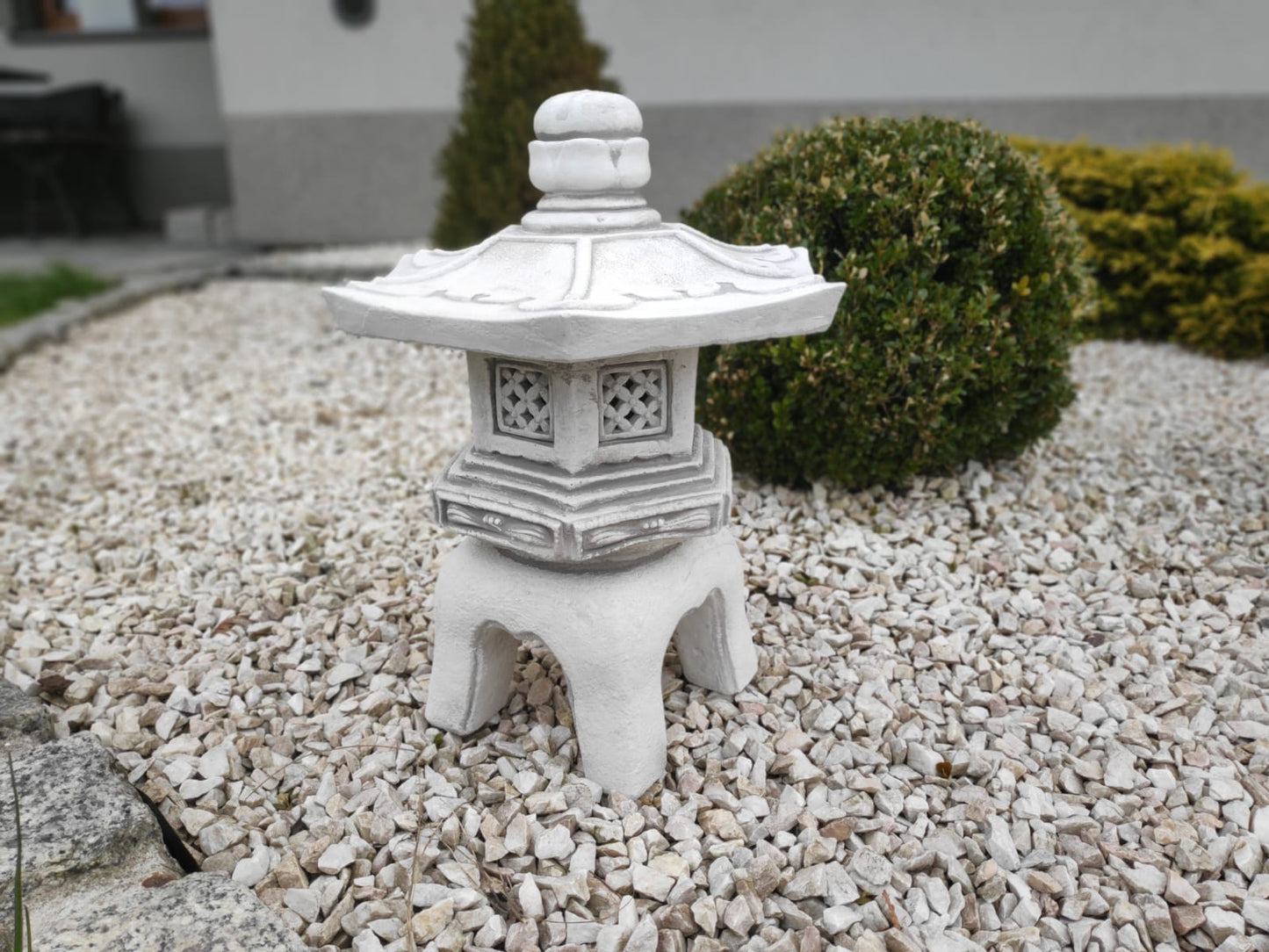 Garden ornament, Pagoda/Lantern - japanese style stone decoration "Kiyomizu-dera 清水寺"