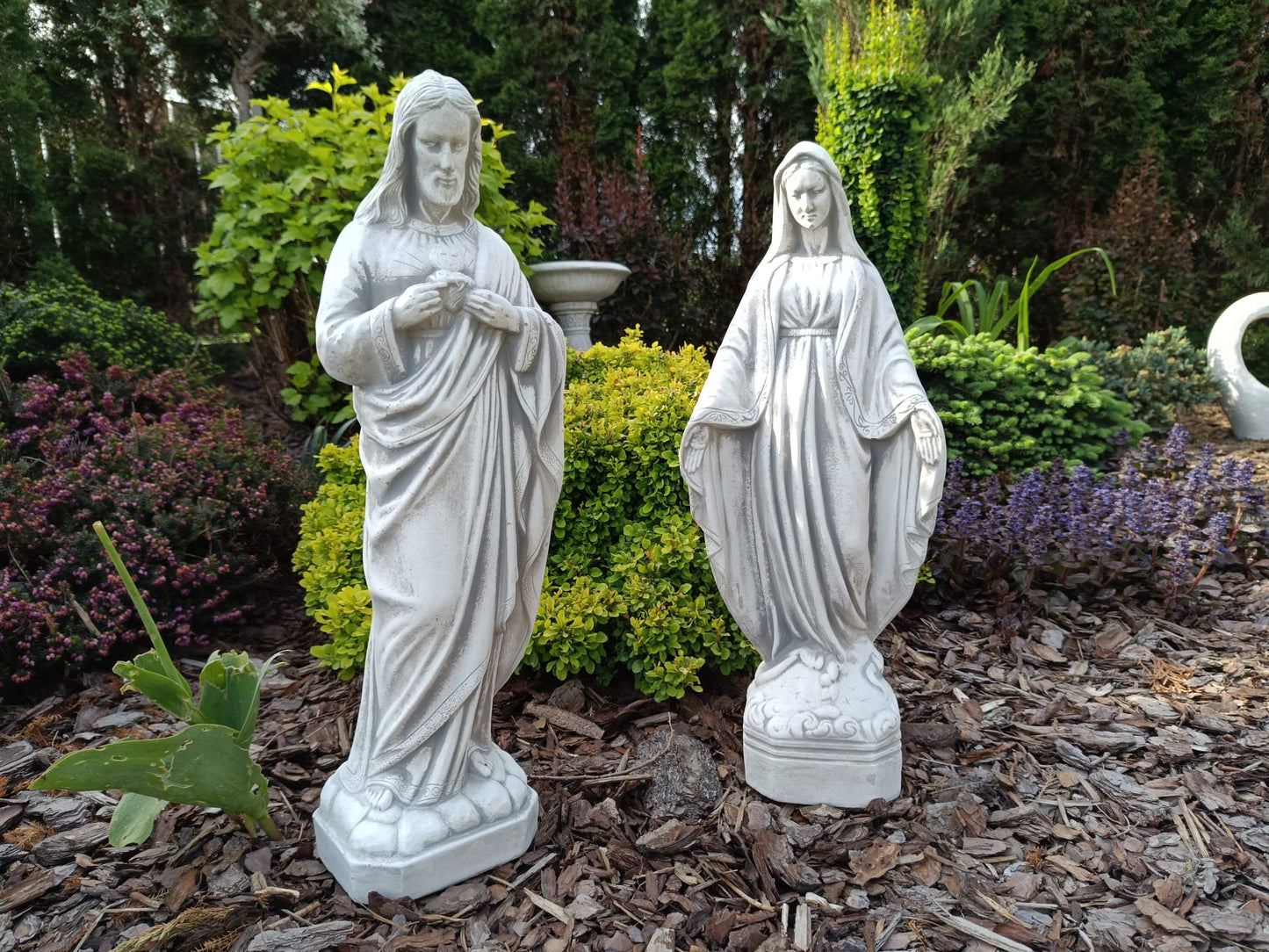 Serene Elegance: Standing Virgin Mary Statue