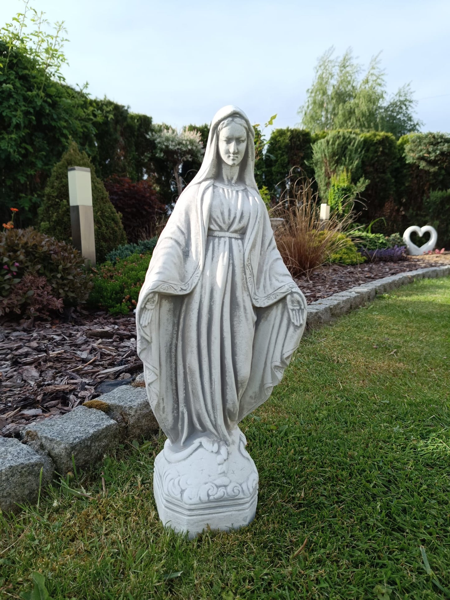 Serene Elegance: Standing Virgin Mary Statue
