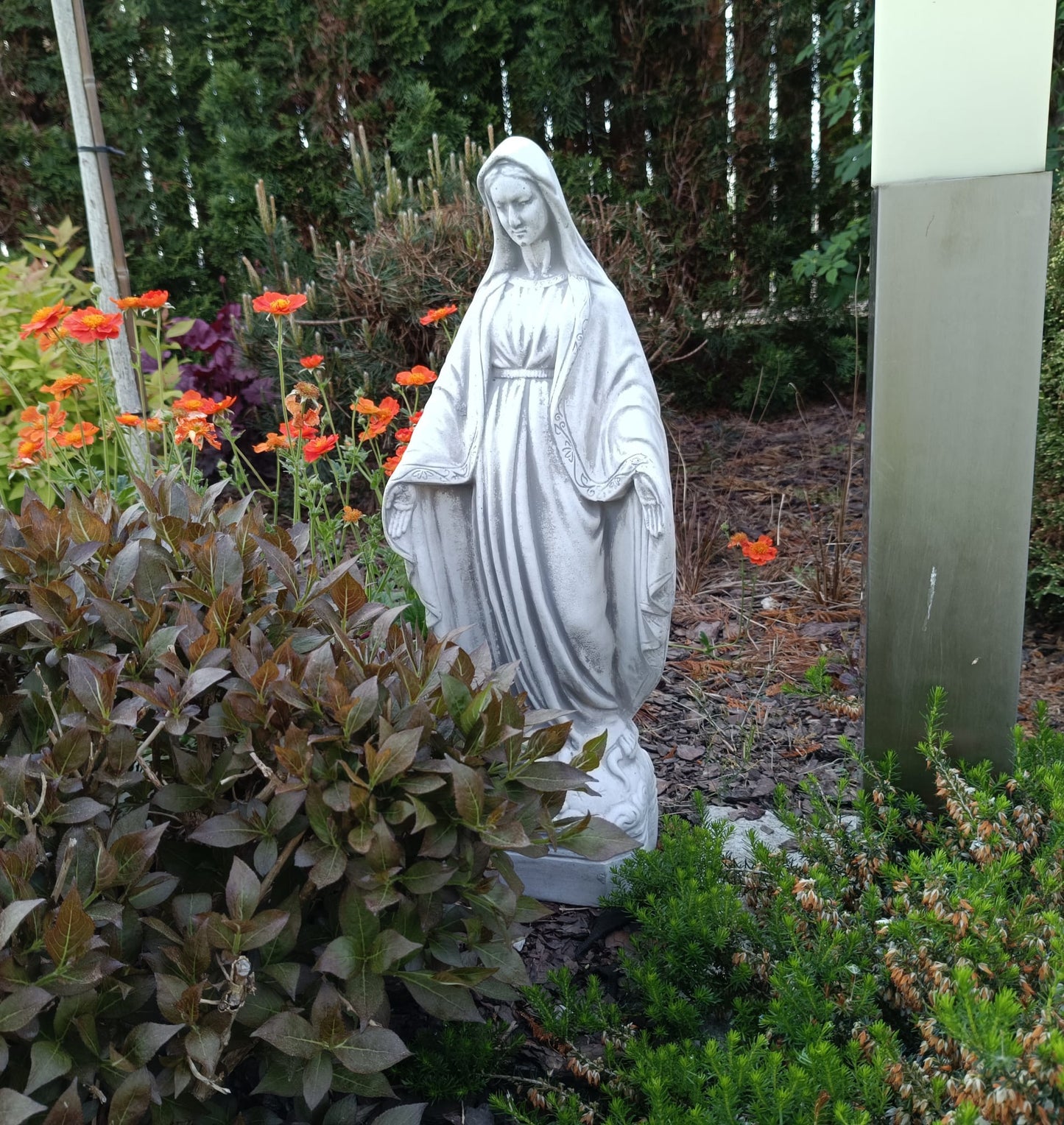 Serene Elegance: Standing Virgin Mary Statue