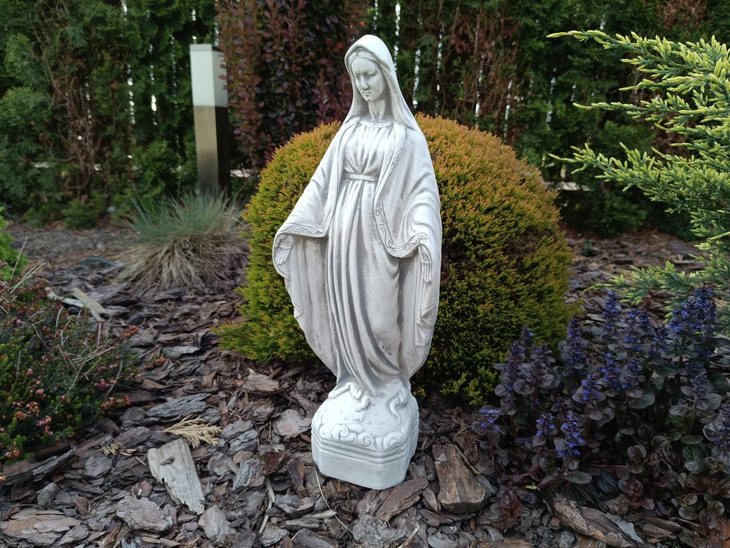 Serene Elegance: Standing Virgin Mary Statue