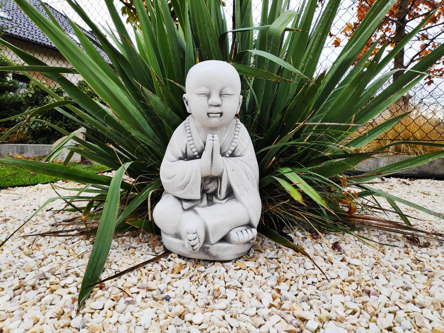 Meditating Tian Tam Buddha Sculpture 42cm