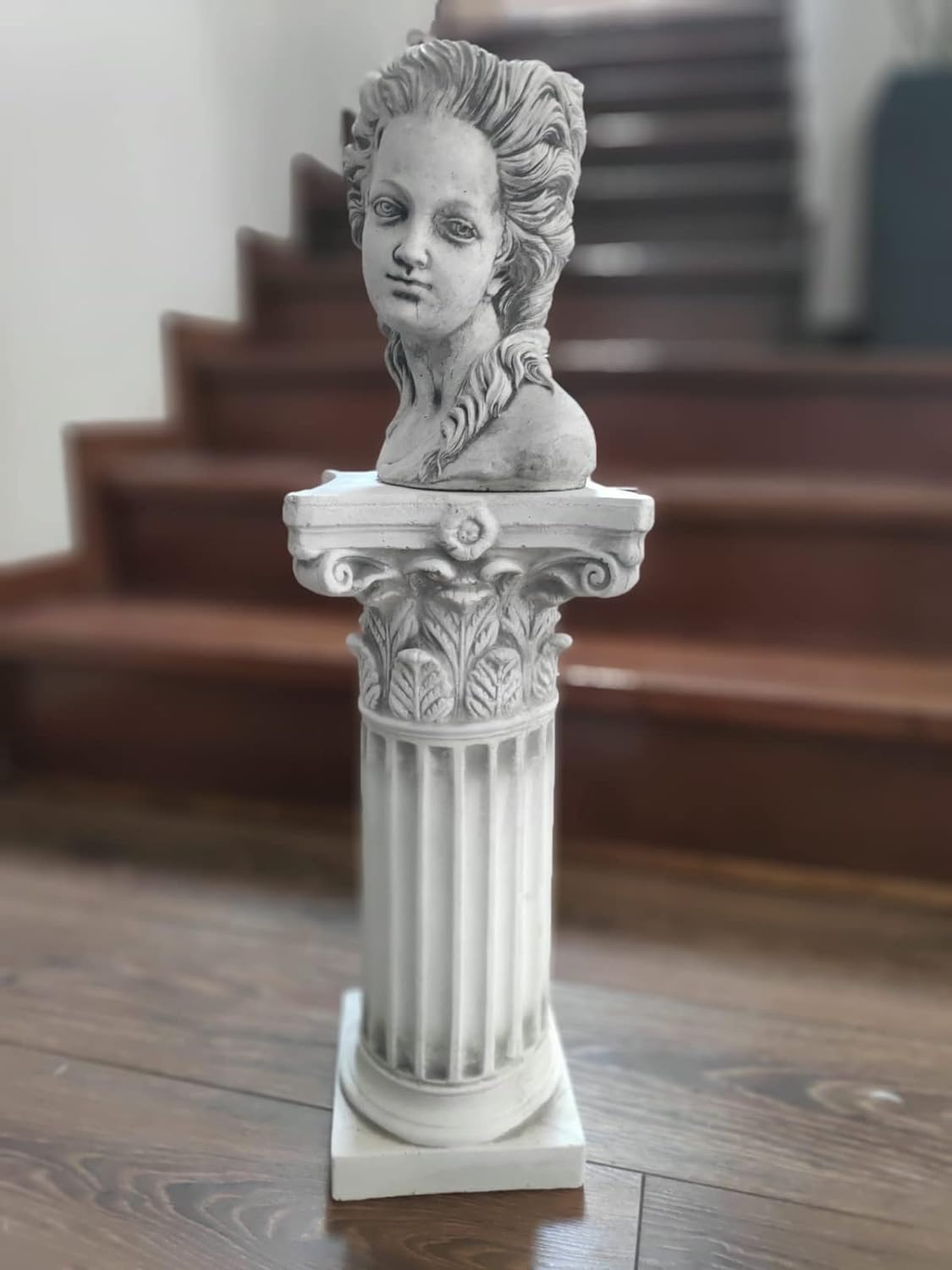 Greek Ionic decorative column for outdoor or indoor 46cm made of reconstituted stone