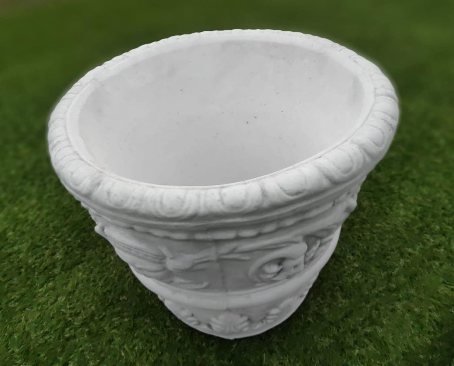 Flower pot decorated with Egyptian mosaic, outdoor/indoor