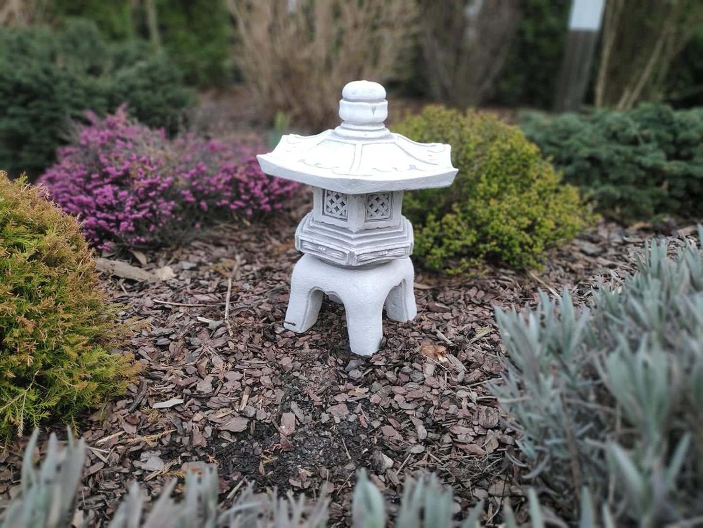Garden ornament, Pagoda/Lantern - japanese style stone decoration "Kiyomizu-dera 清水寺"