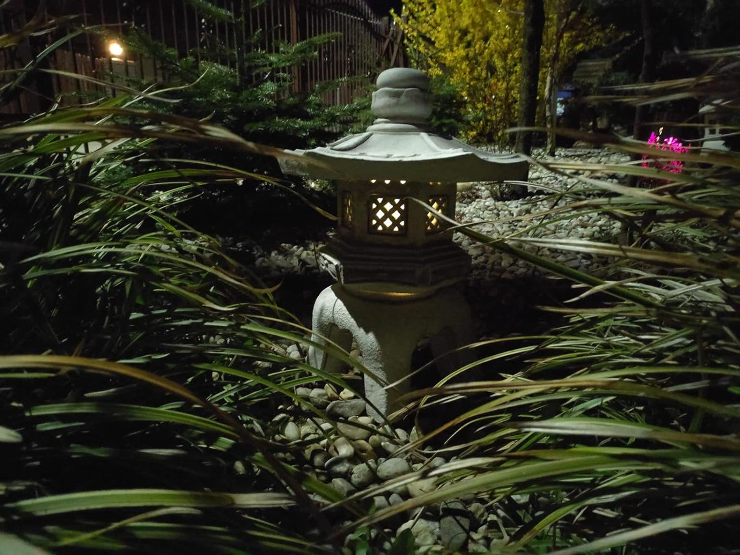 Garden ornament, Pagoda/Lantern - japanese style stone decoration "Kiyomizu-dera 清水寺"