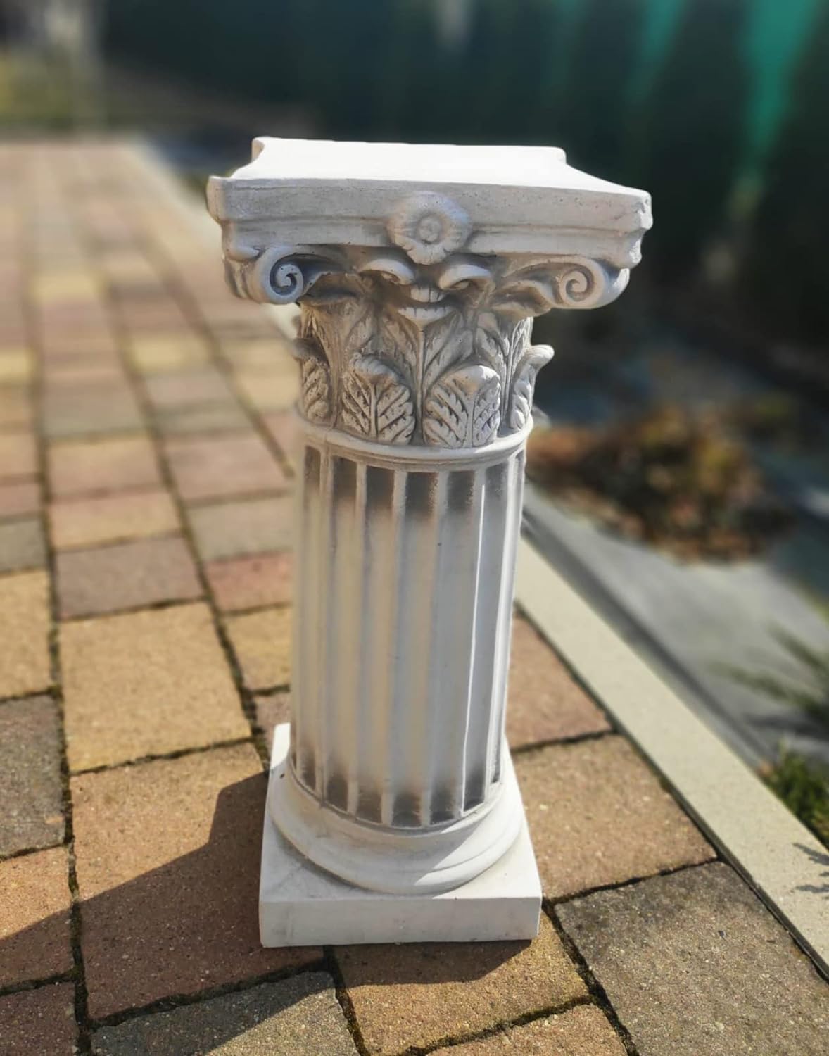 Greek Ionic decorative column for outdoor or indoor 46cm made of reconstituted stone