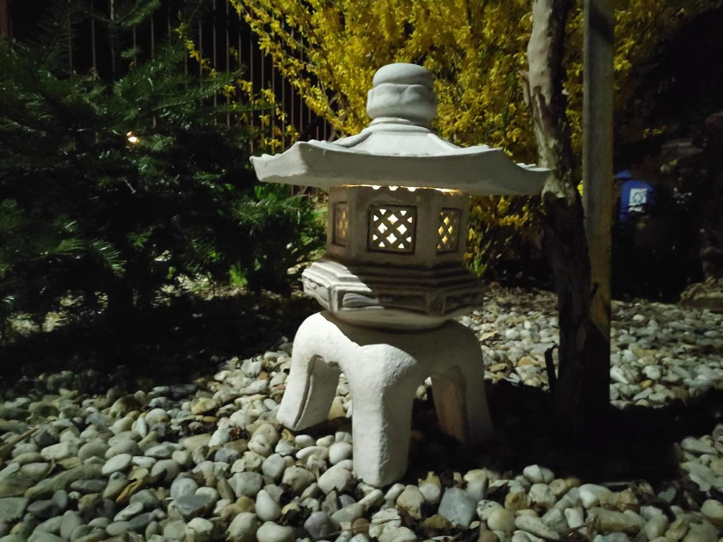Garden ornament, Pagoda/Lantern - japanese style stone decoration "Kiyomizu-dera 清水寺"