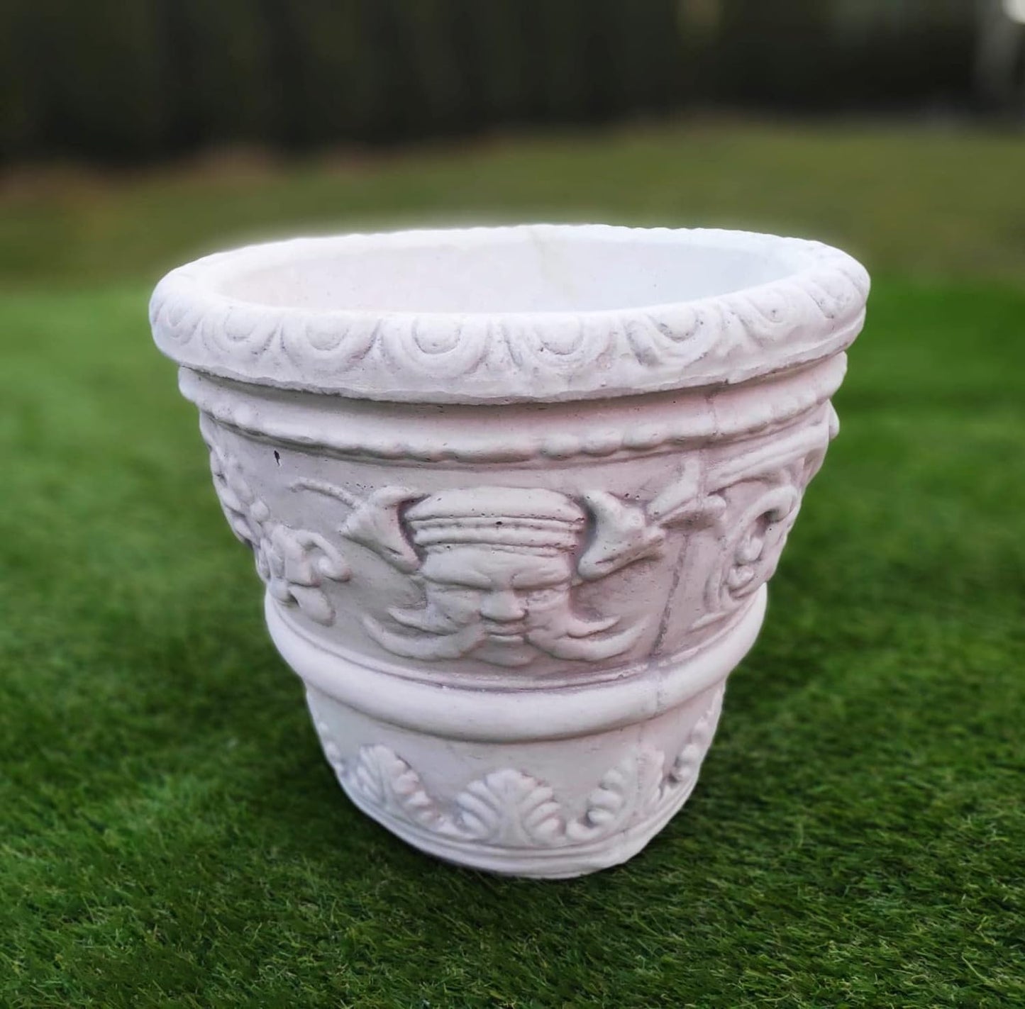 Flower pot decorated with Egyptian mosaic, outdoor/indoor