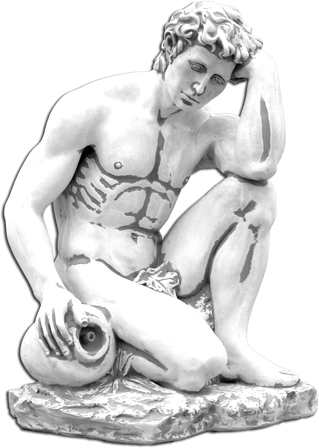 Striking Adam with Pitcher Water Fountain