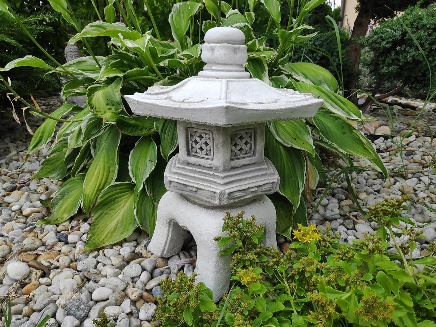 Garden ornament, Pagoda/Lantern - japanese style stone decoration "Kiyomizu-dera 清水寺"