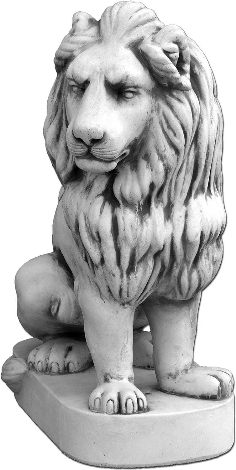 Majestic Sitting Lion Sculpture right - Exquisite Home Décor