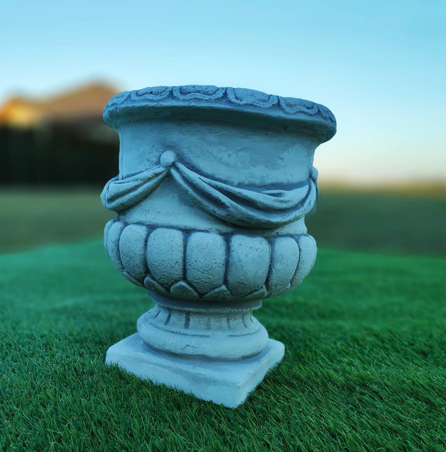 Egyptian Vase Planter with Ribbons