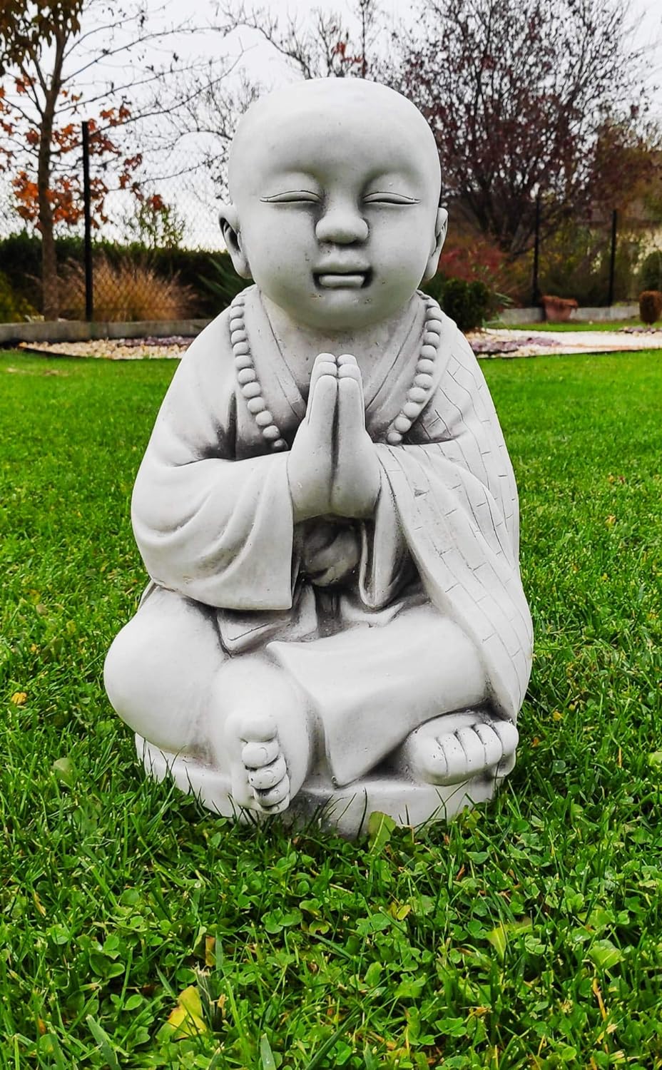 Meditating Tian Tam Buddha Sculpture 42cm
