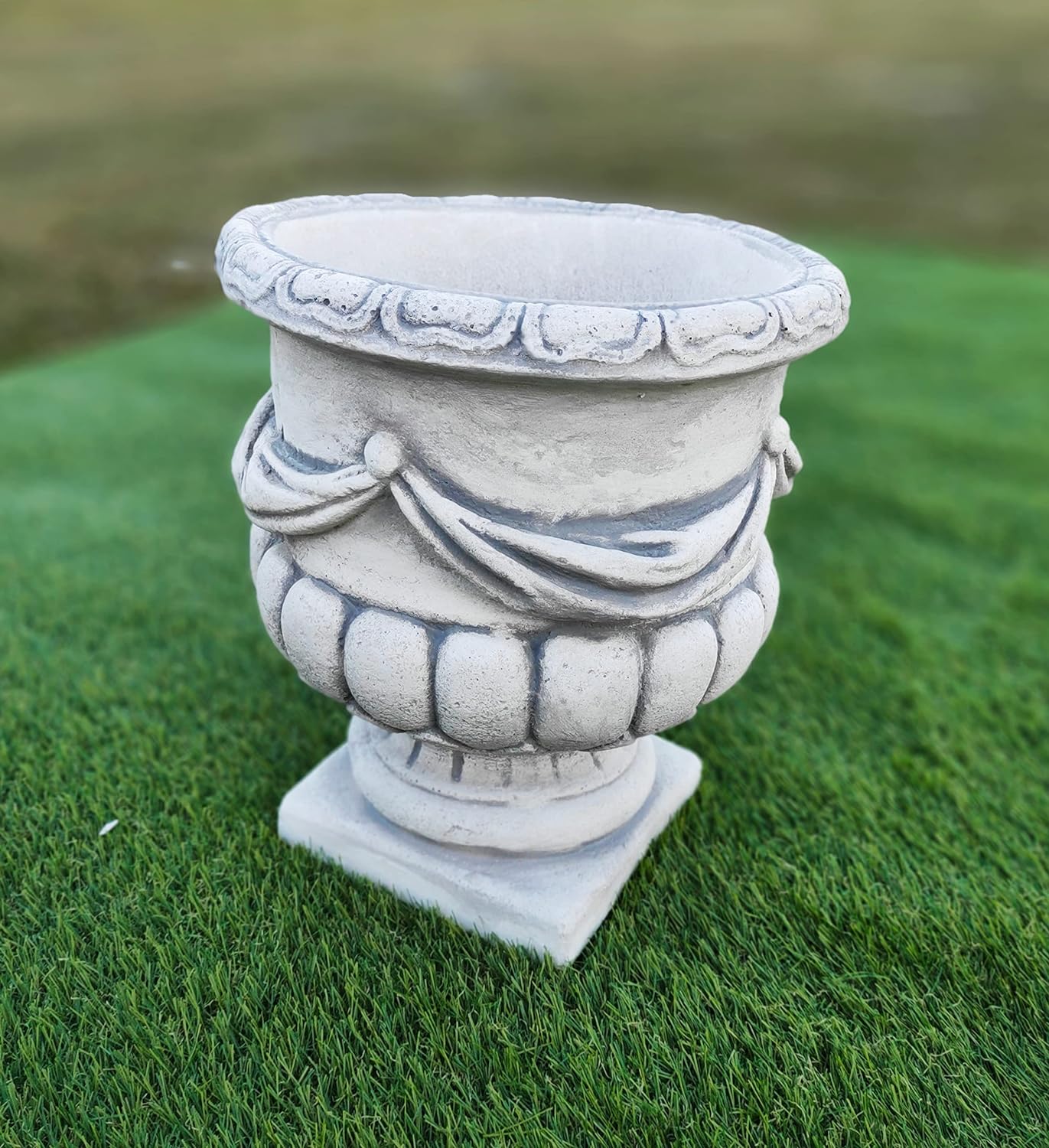 Egyptian Vase Planter with Ribbons