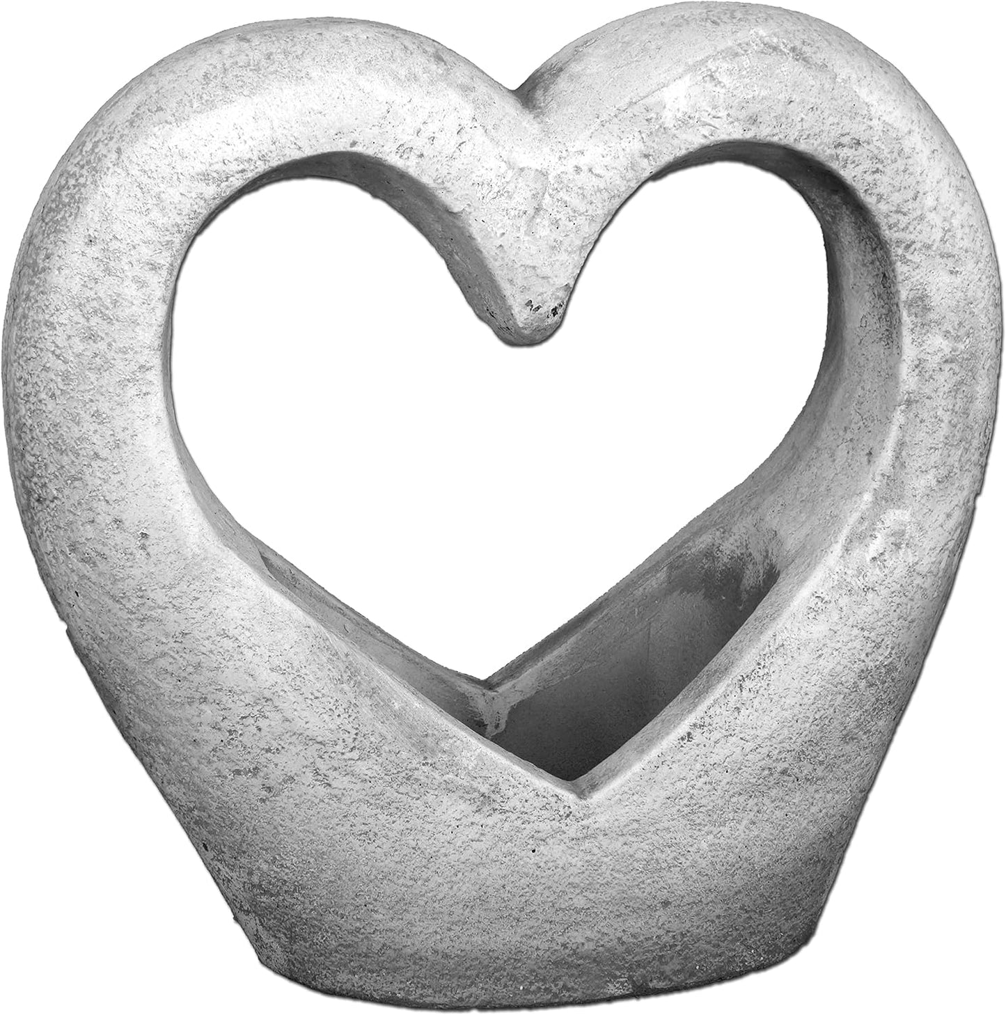 Heartfelt Harmony Concrete Flower Planter - 11 x 43 x 41 cm, 19kg