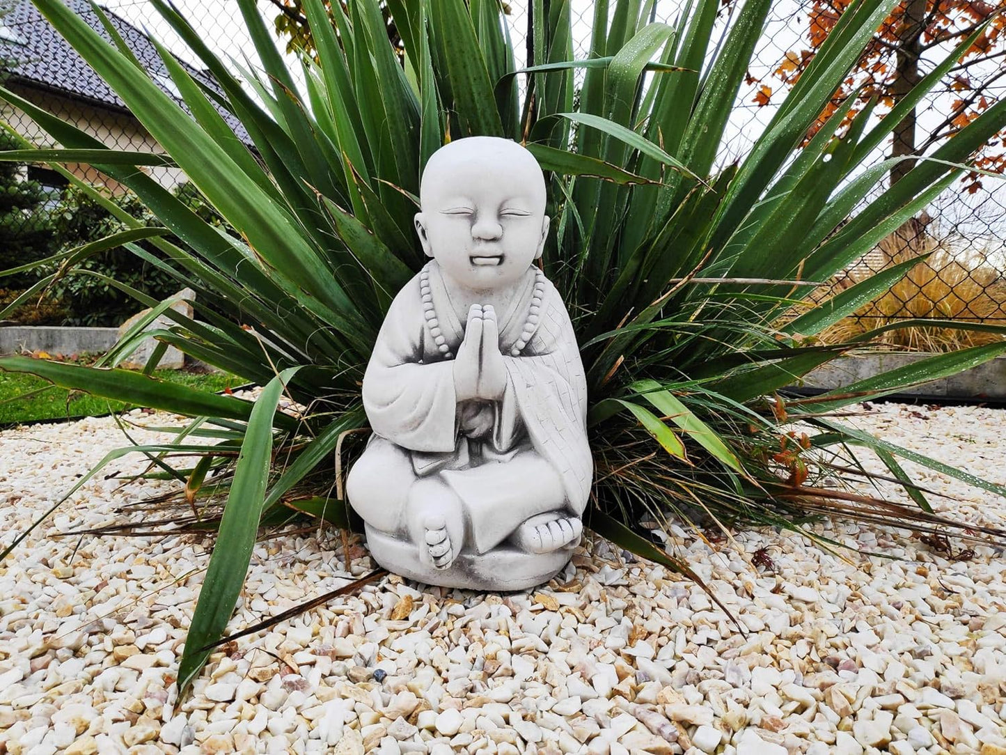 Meditating Tian Tam Buddha Sculpture 42cm