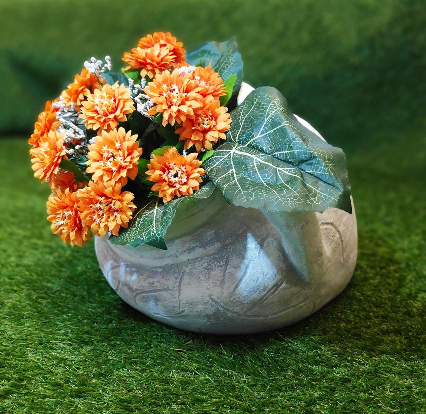 Ancient Elegance Concrete Amphora Planter - 26 x 28 x 33 cm, 19kg