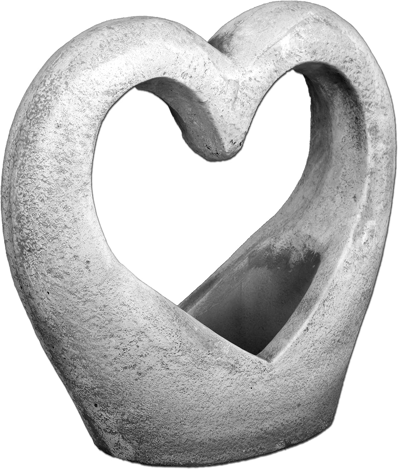 Heartfelt Harmony Concrete Flower Planter - 11 x 43 x 41 cm, 19kg