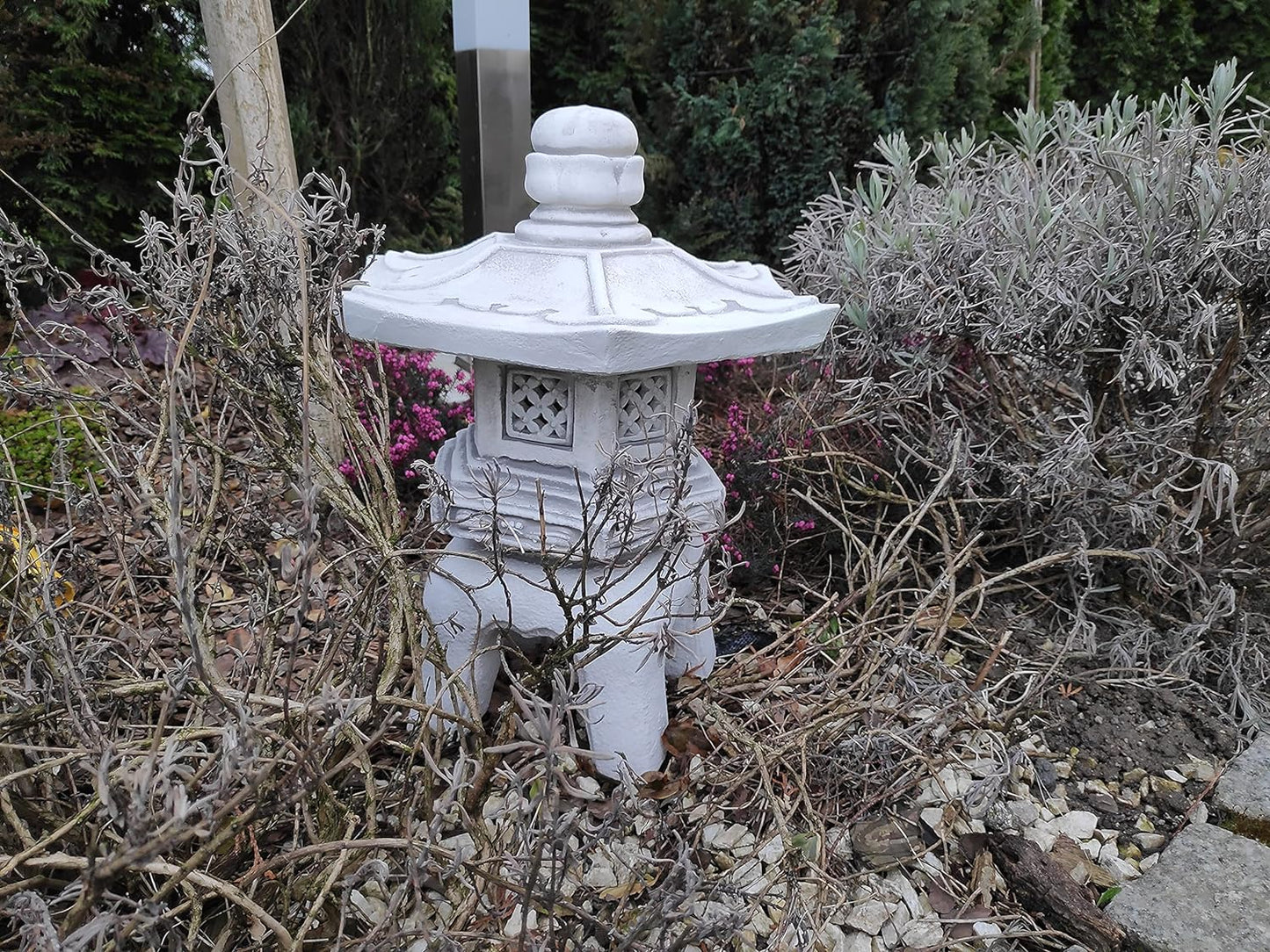 Garden ornament, Pagoda/Lantern - japanese style stone decoration "Kiyomizu-dera 清水寺"