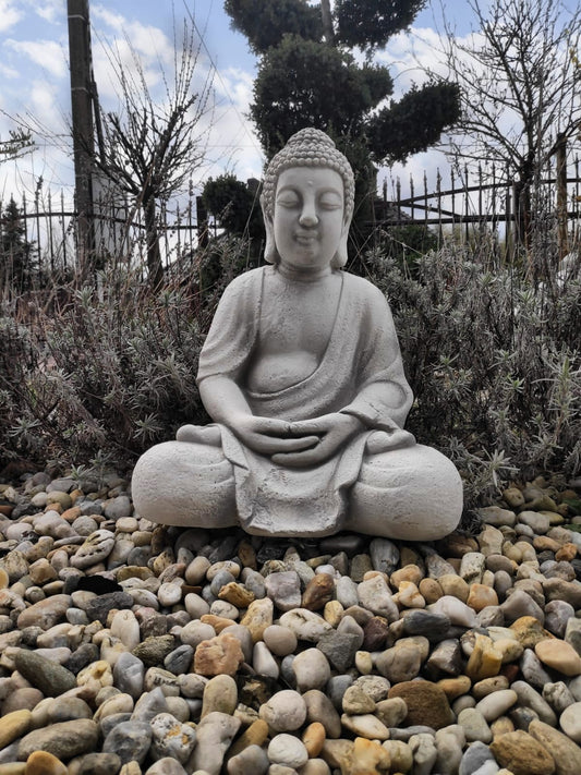 Sculpture Bouddha méditant 42cm 