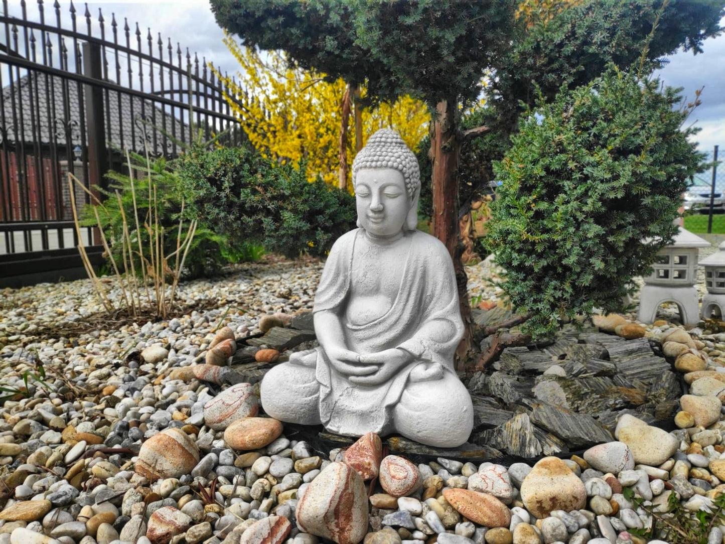 Escultura de Buda meditando de 42 cm