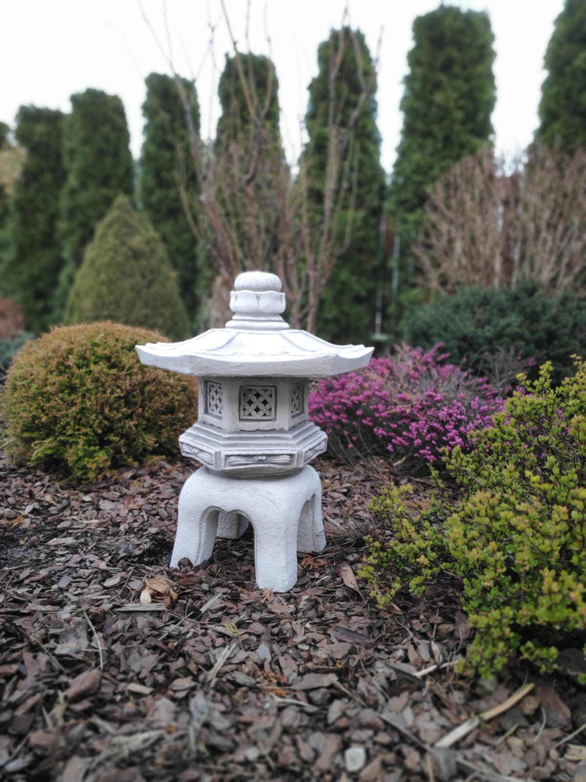 Ornament decorativ pentru grădină - Pagoda/Lanternă - decorațiune din piatră în stil japonez "Kiyomizu-dera 清水寺"