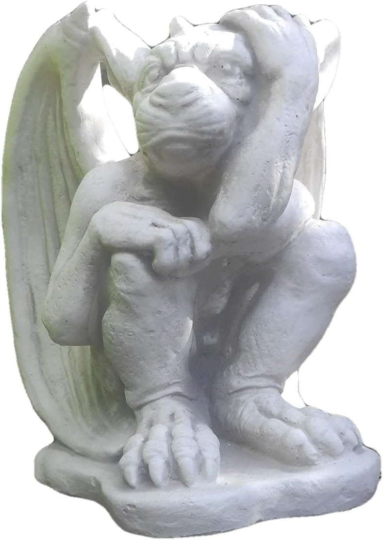Kleine Wasserspeierfigur, Dekoration für den Innen- und Außenbereich, Steinstatue
