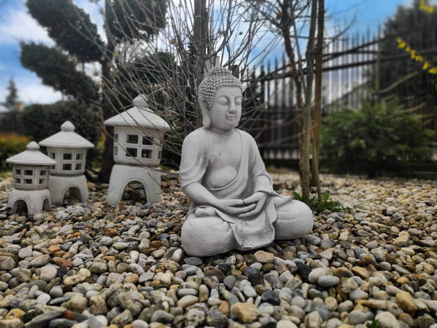 Escultura de Buda meditando de 42 cm