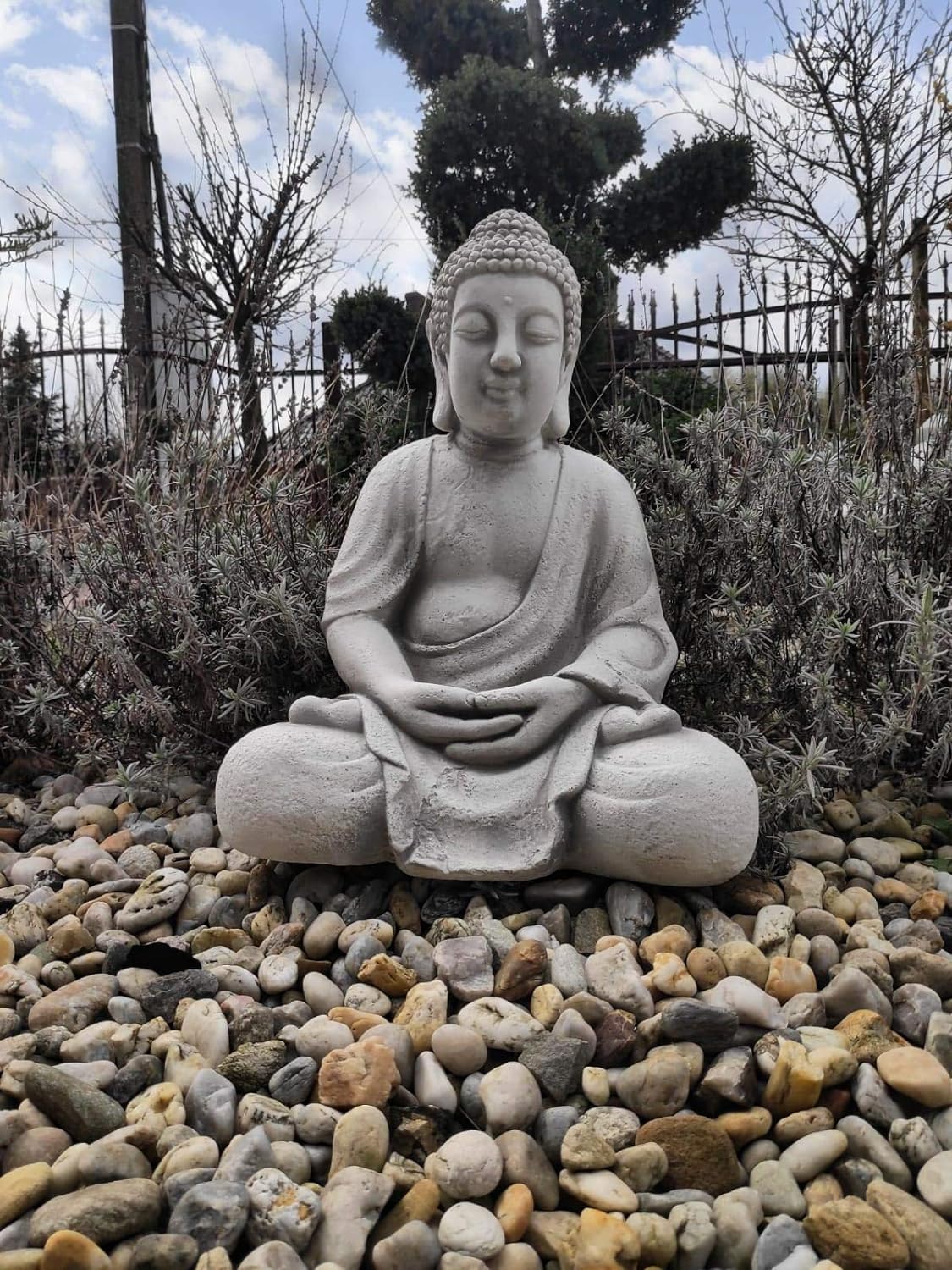 Escultura de Buda meditando de 42 cm