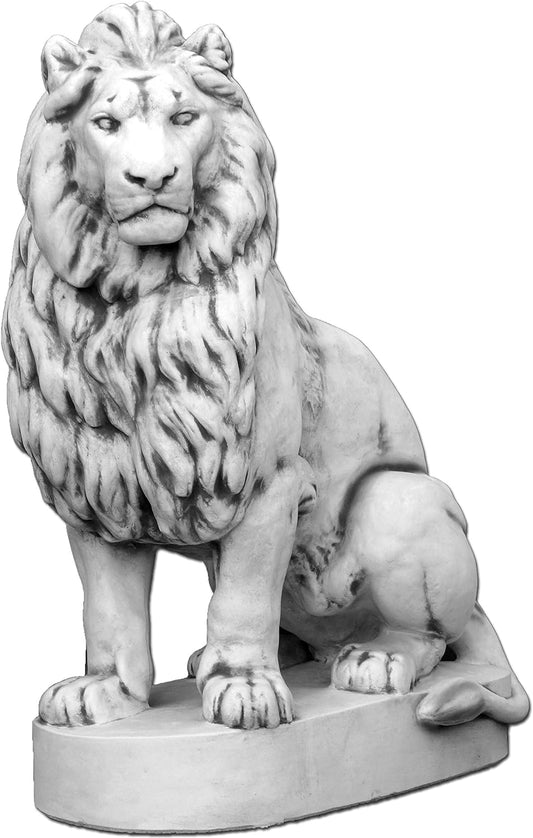 "Lion's Gaze" sculpture turned left
